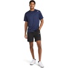 image:imageReebok Mens Small Logo Short Sleeve Crewneck TShirt Standard Fit Breathable Lightweight Stretch Knit FabricVector Navy Heather  Compass