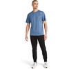 image:imageReebok Mens Small Logo Short Sleeve Crewneck TShirt Standard Fit Breathable Lightweight Stretch Knit FabricVector Shadow Heather  Sprint