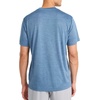 image:imageReebok Mens Small Logo Short Sleeve Crewneck TShirt Standard Fit Breathable Lightweight Stretch Knit FabricVector Shadow Heather  Trophy