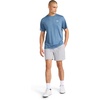 image:imageReebok Mens Small Logo Short Sleeve Crewneck TShirt Standard Fit Breathable Lightweight Stretch Knit FabricVector Shadow Heather  Trophy