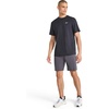 image:imageReebok Mens Strike Short Sleeve Crewneck TShirt Standard Fit Lightweight Stretch Poly Jersey FabricBlack Heather