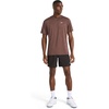 image:imageReebok Mens Strike Short Sleeve Crewneck TShirt Standard Fit Lightweight Stretch Poly Jersey FabricBracken Heather