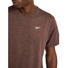image:imageReebok Mens Strike Short Sleeve Crewneck TShirt Standard Fit Lightweight Stretch Poly Jersey FabricBracken Heather