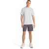 image:imageReebok Mens Strike Short Sleeve Crewneck TShirt Standard Fit Lightweight Stretch Poly Jersey FabricChrome Heather