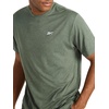 image:imageReebok Mens Strike Short Sleeve Crewneck TShirt Standard Fit Lightweight Stretch Poly Jersey FabricDuck Green Heather