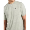 image:imageReebok Mens Strike Short Sleeve Crewneck TShirt Standard Fit Lightweight Stretch Poly Jersey FabricIceberg Green Heather