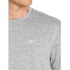 image:imageReebok Mens Strike Short Sleeve Crewneck TShirt Standard Fit Lightweight Stretch Poly Jersey FabricMedium Grey Heather