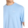 image:imageReebok Mens Strike Short Sleeve Crewneck TShirt Standard Fit Lightweight Stretch Poly Jersey FabricPlacid Blue Heather