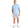 image:imageReebok Mens Strike Short Sleeve Crewneck TShirt Standard Fit Lightweight Stretch Poly Jersey FabricPlacid Blue Heather