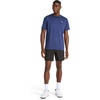 image:imageReebok Mens Strike Short Sleeve Crewneck TShirt Standard Fit Lightweight Stretch Poly Jersey FabricVector Navy Heather
