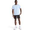 image:imageReebok Mens Suede Short Sleeve Crewneck TShirt Standard Fit Lightweight CottonPoly Jersey FabricCashmere Blue