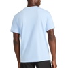 image:imageReebok Mens Suede Short Sleeve Crewneck TShirt Standard Fit Lightweight CottonPoly Jersey FabricCashmere Blue