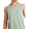 image:imageReebok Mens Triathlon Scoop Neck Tank Top Standard Fit Lightweight CottonPoly Jersey FabricIceberg Green