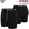 image:imageReebok Mens Underwear  4 Pack Performance Mens Boxer Briefs with Pouch  Stay Confident from Gym to Office QuickDry Fabric Wicks Away Moisture So Sweat Is Never a DistractionBlack Contrast Stitch