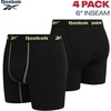 image:imageReebok Mens Underwear  8 Pack Performance Mens Boxer Briefs with Pouch  Breathable Comfort Pulls Sweat Away from Skin Precise Inseam Sizing Built for AllDay PerformanceBlack Contrast Stitch