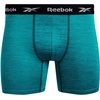 image:imageReebok Mens Underwear  8 Pack Performance Mens Boxer Briefs with Pouch  Breathable Comfort Pulls Sweat Away from Skin Precise Inseam Sizing Built for AllDay PerformanceBlackCharcoalGreen