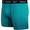 image:imageReebok Mens Underwear  8 Pack Performance Mens Boxer Briefs with Pouch  Breathable Comfort Pulls Sweat Away from Skin Precise Inseam Sizing Built for AllDay PerformanceBlackCharcoalGreen