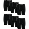 image:imageReebok Mens Boxer Briefs  6 Pack Big amp Tall Performance Mens Underwear  Extra Thigh Coverage for a Secure Feel During Work and Workouts Smooth Design Helps Reduce IrritationJet Black