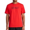 image:imageReebok Mens Daybreak Crewneck TShirt Standard Fit Lightweight CottonPoly Jersey FabricVector Red
