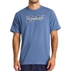 image:imageReebok Mens Daybreak Crewneck TShirt Standard Fit Lightweight CottonPoly Jersey FabricVector Shadow