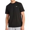 image:imageReebok Mens Force Short Sleeve Crewneck TShirt Standard Fit Lightweight Super Stretch Poly Square Hole Mesh FabricBlack
