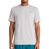 image:imageReebok Mens Force Short Sleeve Crewneck TShirt Standard Fit Lightweight Super Stretch Poly Square Hole Mesh FabricChrome