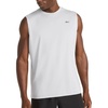 image:imageReebok Mens Muscle Performance Crewneck Tank TopChrome Heather  Gains Performance