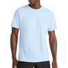 image:imageReebok Mens Suede Short Sleeve Crewneck TShirt Standard Fit Lightweight CottonPoly Jersey FabricCashmere Blue