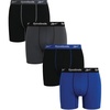 image:imageReebok Mens Underwear  4 Pack Performance Mens Boxer Briefs with Pouch  Stay Confident from Gym to Office QuickDry Fabric Wicks Away Moisture So Sweat Is Never a DistractionBlackSurf the WebBlackBlackened Pearl