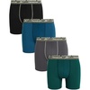 image:imageReebok Mens Underwear  4 Pack Performance Mens Boxer Briefs with Pouch  Stay Confident from Gym to Office QuickDry Fabric Wicks Away Moisture So Sweat Is Never a DistractionRain ForestBlackLegion BlueBlackened Pearl
