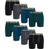 image:imageReebok Mens Underwear  8 Pack Performance Mens Boxer Briefs with Pouch  Breathable Comfort Pulls Sweat Away from Skin Precise Inseam Sizing Built for AllDay PerformanceRain ForestBlackLegion BlueBlackened Pearl