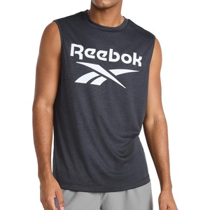 image:imageReebok Apparel Mens Gladiator Large Logo Muscle Black HeatherBlack Heather
