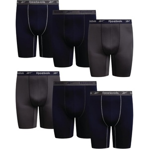 image:imageReebok Mens Boxer Briefs  6 Pack Big amp Tall Performance Mens Underwear  Extra Thigh Coverage for a Secure Feel During Work and Workouts Smooth Design Helps Reduce IrritationMaritime BlueDark GreyMaritime Blue
