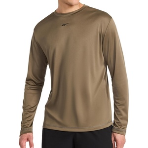 image:imageReebok Mens Id Train Long Sleeve Tech Crewneck TShirtOriginal Army Green
