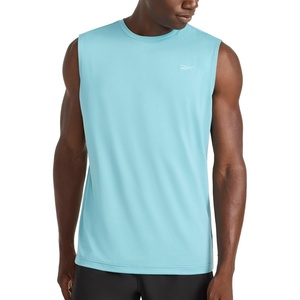 image:imageReebok Mens Muscle Performance Crewneck Tank TopReef Waters Heather  Gains Performance