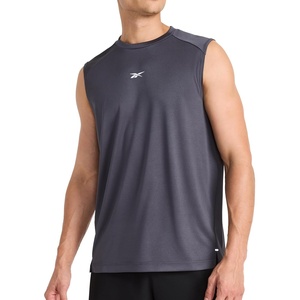 image:imageReebok Mens Sleeveless Muscle Tank SingletEbony  Warmup
