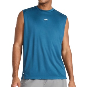 image:imageReebok Mens Sleeveless Muscle Tank SingletMajolica Blue  Warmup