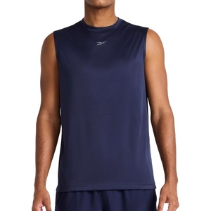 image:imageReebok Mens Sleeveless Muscle Tank SingletVector Navy  Id Train