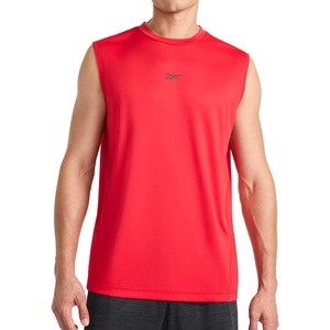 image:imageReebok Mens Sleeveless Muscle Tank SingletVector Red  Complete Muscle