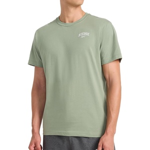 image:imageReebok Mens Touchdown Crewneck TShirt Standard Fit Lightweight CottonPoly FabricSea Spray