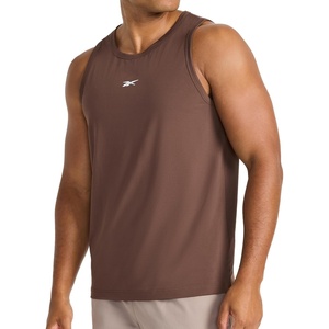 image:imageReebok Mens Triathlon Scoop Neck Tank Top Standard Fit Lightweight CottonPoly Jersey FabricBracken