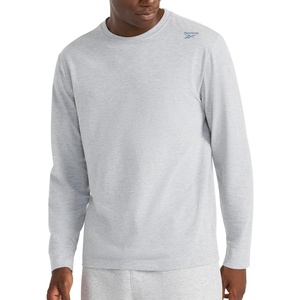 image:imageReebok Mens Volt Long Sleeve Crewneck TopGrey Heather