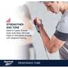 image:imageReebok Resistance Tube Full Body Workout WarmUp amp Strength Training Resistance Bands with Handles NonSlip Stretch Bands for Exercise Fitness Bands for Men amp WomenLight Resistance