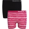 image:imageReebok Girls Boyshorts  2 Pack Seamless Cartwheel Bike Shorts 3Pink JacquardBlack