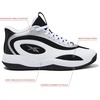 image:imageReebok Open Gym High Top Basketball Shoes for MenWhiteBlackSilver