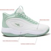 image:imageReebok Open Gym High Top Sneakers Basketball Shoes for WomenWhiteWhiteMint