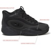 image:imageReebok Open Gym Kids Basketball Shoes for Boys and Girls Sneakers Size Big and Little Kid 11 to 7BlackBlackBlack