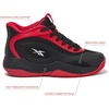 image:imageReebok Open Gym Kids Basketball Shoes for Boys and Girls Sneakers Size Big and Little Kid 11 to 7BlackRedBlack