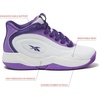 image:imageReebok Open Gym Kids Basketball Shoes for Boys and Girls Sneakers Size Big and Little Kid 11 to 7PurpleWhite