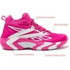 image:imageReebok Zone Breaker High Top Sneakers Court Sport Basketball Shoes for WomenPink GlowBright White